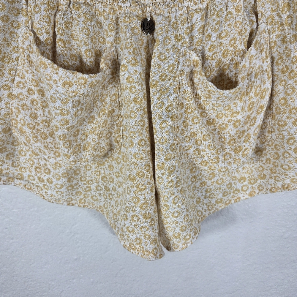 Billabong Waves All Day Mini Shorts Size S Check Stretch Elastic Waist Pockets - Picture 10 of 16